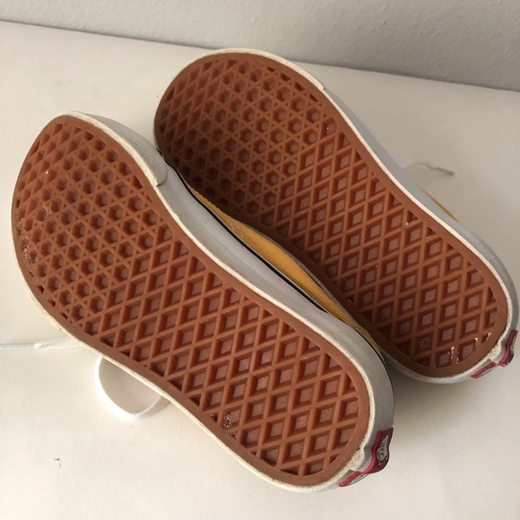 Mens Vans unisex yellow old skool men’s size 4 skate boarding shoe suede tips - Picture 6 of 7